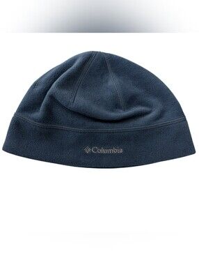 Columbia Unisex Fleece Skully Beanie Cap Hat Gorpcore Sporty Thermal Blue